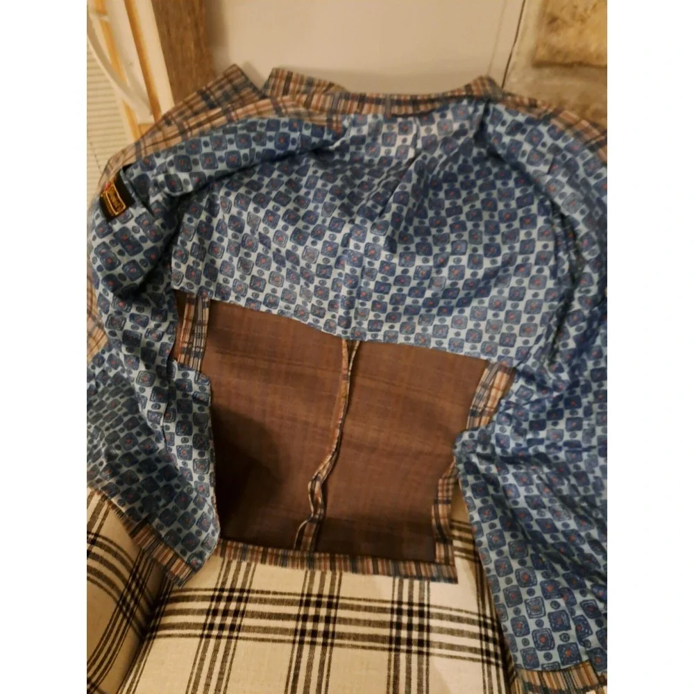 Vintage sports jacket ‎ gray multi mens
